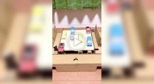 Картонний аналог гри «Crossy Road»