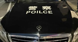 An Australian faked his Mercedes as a Chinese police car: he faces trial (3 photos)