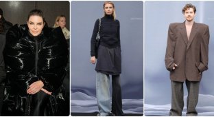 Брудні штани та куртки розміром з будинок: у чому прийшли знаменитості на показ модного будинку Balenciaga (14 фото)