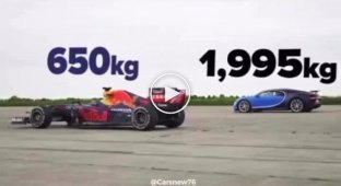 Who is cooler: Bugatti Chiron or Formula 1 car