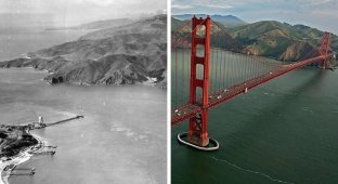 What the places where famous world buildings were built used to look like (10 photos)