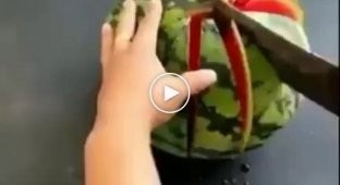 Lifehack. How to cut a watermelon