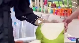 Professional coconut cleaning