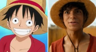 Comparison of the actors of the new series "One Piece" from Netflix with the characters of the original anime (13 photos)