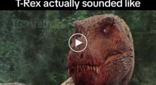 Які звуки видавав тиранозавр