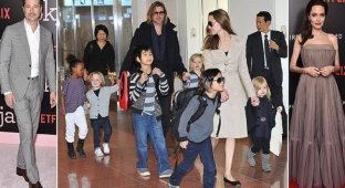 Брэд Питт и Анджелина Джоли решили прекратить войну за детей (6 фото + 1 видео)
