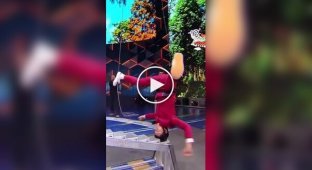 An Acrobat Climbed a Ladder on His Head