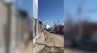 Приліт та вибух ударного безпілотника у російському Білгороді