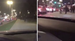 Мажор на BMW катался по тротуару у самого Кремля (3 фото)