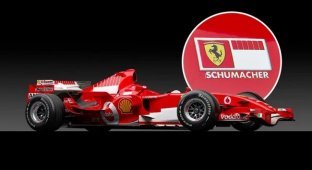 Michael Schumacher's last Ferrari racing car will be put up for auction (25 photos)