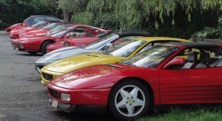 Встреча владельцев Ferrari в бельгийском Ватерлоо (55 фото + видео)