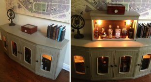 How to Build a Cool James Bond Secret Bar (12 Photos + 1 Video)