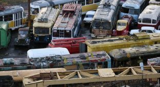 Кладбище городского автотранспорта (15 фото)