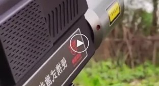 China has created a laser gun that can cut trees