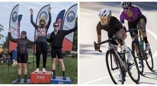 Два мужика-трансгендера заняли призовые места на женском чемпионате по велоспорту в Чикаго (4 фото)