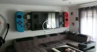 TV of an ardent fan of Nintendo