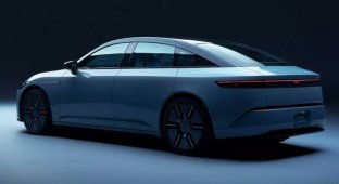 Sony's Afeela electric car concept, which they are developing together with Honda (5 photos + video)