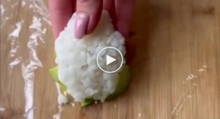 An unusual and easy way to cook sushi