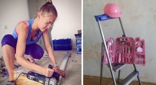 The atmosphere of women's repair: aesthetics and unexpected solutions (16 photos)