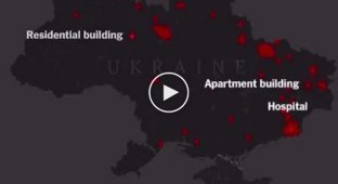 Карта бомбардировок Украины Россией. И это еще не полная картина