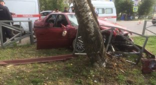 В Ивановской области погиб пассажир Тойоты (3 фото + 1 видео)