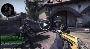 CS:GO player destroyed the entire enemy team with one shot