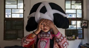 Китаянки носят парики из волос умерших предков. Зачем они это делают, и как это выглядит (12 фото)