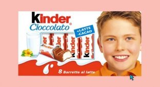 The boy from the Kinder chocolate bar - who he became (3 photos)