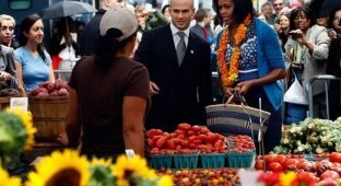 Мишель Обама на рынке (10 фото)