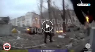 Первые минуты после атаки рашистов по Харькову