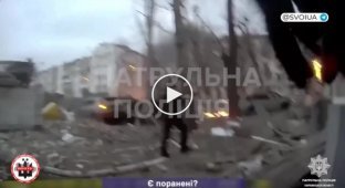 The first minutes after the Russian attack on Kharkov