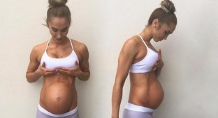 Красота женского тела во время беременности (13 фото)