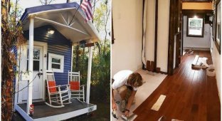 Американский студент отказался от общежития и построил дом на колесах за $15,000 (15 фото)