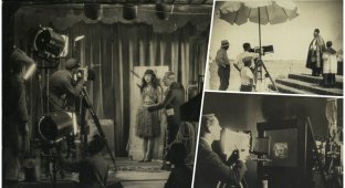 23 редкие фотографии со съёмочных площадок фильмов 1920-х годов (24 фото)