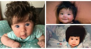 30 adorable babies with voluminous hair (31 photos)