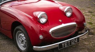 Austin-Healey "Frogeye" Sprite 1961: charming English car with frog eyes (14 photos + 1 video)