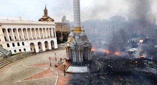 Фотография дня - Киев, Майдан ДО и ПОСЛЕ (Кликабельно внутри поста)