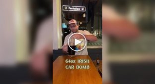 Irish car bomb: a popular cocktail in Irish pubs