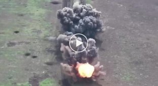 Прилет авиабомб AASM-250 Hammer по позициям оккупантов на Донецком направлении