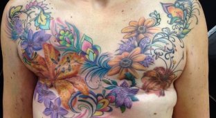 12 мощных татуировок, которые превратили борьбу с раком груди в искусство (12 фото)