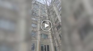 A schoolboy jumped from the fifth floor and miraculously escaped injury