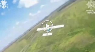 Воины Нацполиции сбили вражеский БПЛА Молния-2 и FPV, которые были в засаде, на Торецком направлении