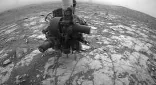Марсоход «Кьюриосити» наткнулся на что-то похожее на цемент (1 фото)