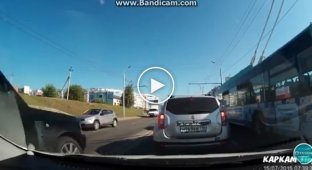 Задержание водителя внедорожника в Казани 