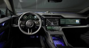 В сети обсуждают салон нового Porsche Cayenne Electric 2026 (5 фото + видео)