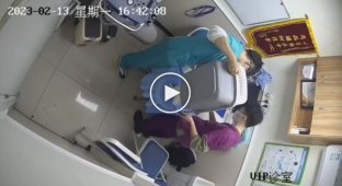 The cat caused a commotion at the veterinarian's appointment