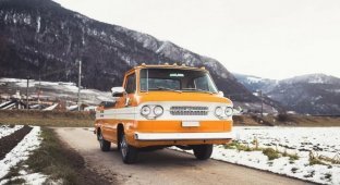 Chevrolet Corvair 95 Rampside — "Большой апельсин" или "Американский головастик" (14 фото)