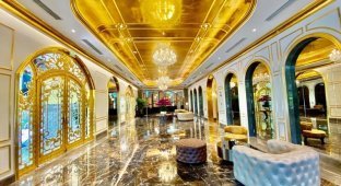 Во Вьетнаме построили пятизвездочный отель, покрытый чистым золотом (13 фото)