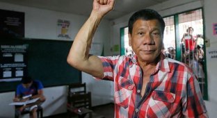 Радикальный мэр города Давао Родриго Дутерте избран президентом Филиппин (7 фото)