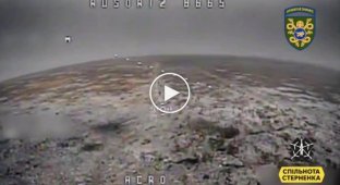 Невдала спроба російського військового збити автоматом український FPV-дрон на Авдіївському напрямку